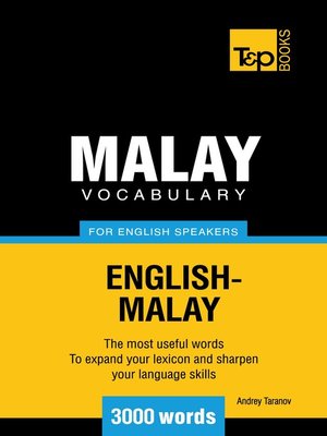 cover image of Malay Vocabulary for English Speakers